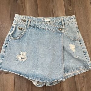 Zara denim skort